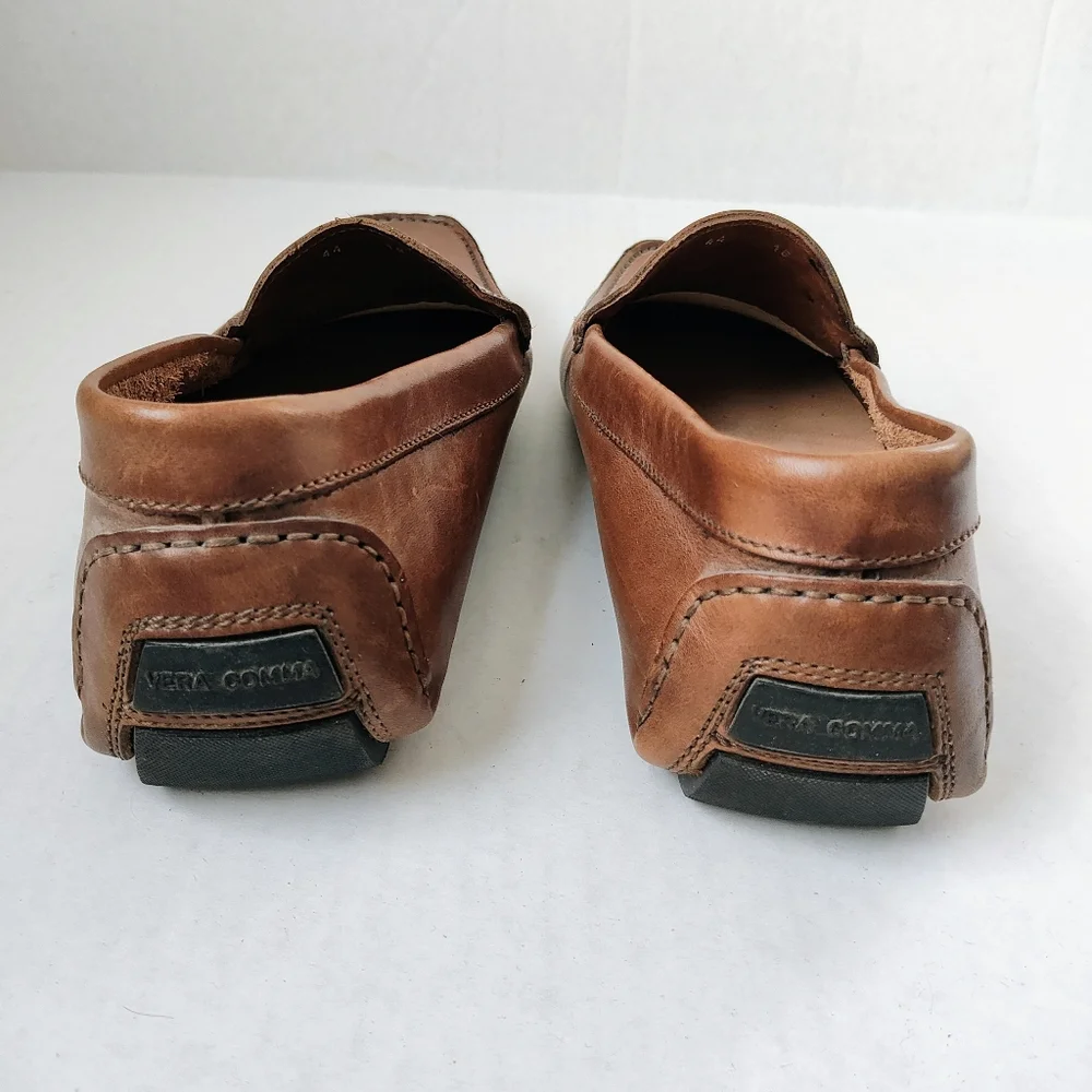 L'artigiano Sorrentino Men's Leather Slip-on Driving Moccasin Shoes Sz 44/ 11US